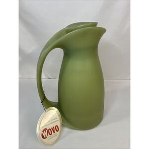 Vintage‎ Wovo Insulated Thermal Pitcher Carafe 11" Jade Green NEW Old Stock